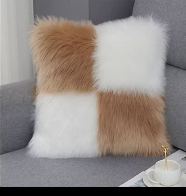 Unique Fur Throw Pillow 20 x 20 HOG-Home Office Garden online marketplace