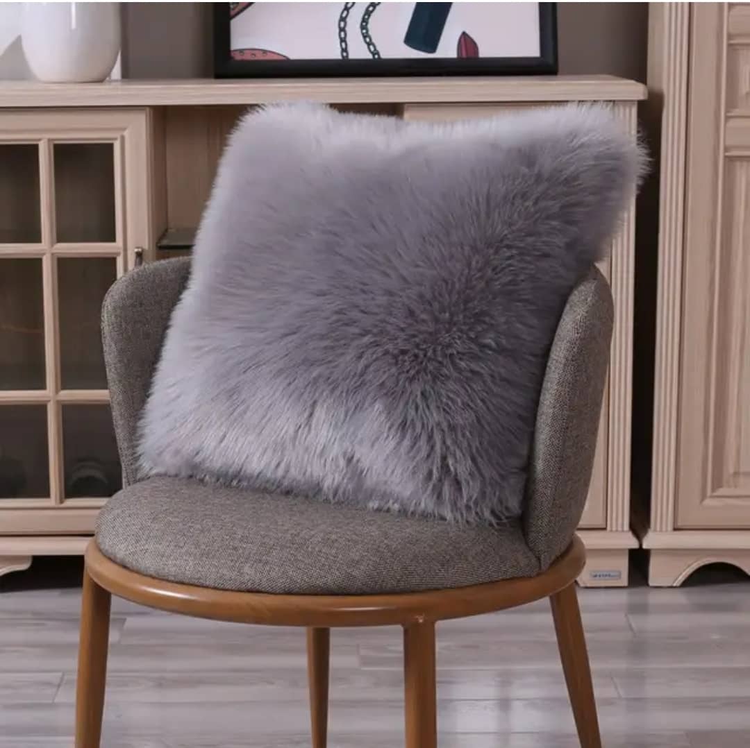 Unique Fur Throw Pillow 20 x 20 HOG-Home Office Garden online marketplace