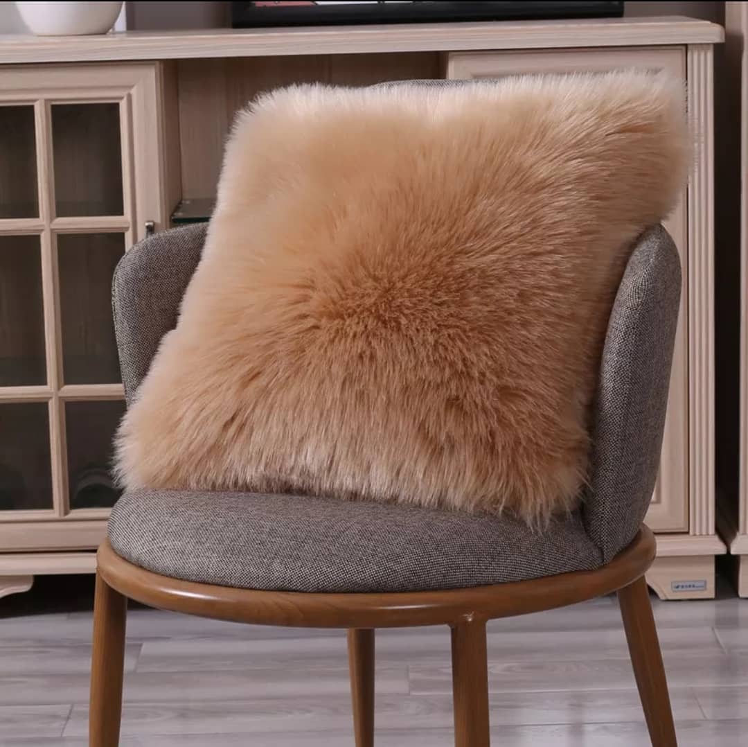 Unique Fur Throw Pillow 20 x 20 HOG-Home Office Garden online marketplace