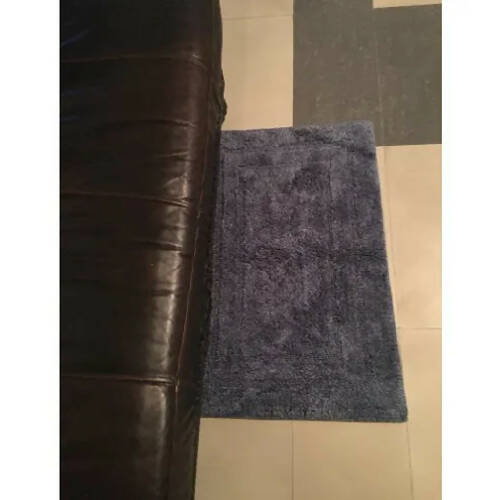 Linsan Costco Bath Rug Cotton Reversible Washable - 19" X 24" - Blue HOG-Home Office Garden online marketplace.