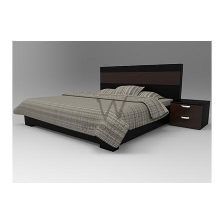 Adelia Series 6 x 6 Feet Bedframe-(Black and Dark Brown) Home Office Garden | HOG-HomeOfficeGarden | online marketplace