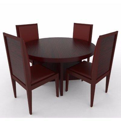 Aden Series - 4-Seaters Dining Set Red-Brown Home Office Garden | HOG-HomeOfficeGarden | online marketplace 