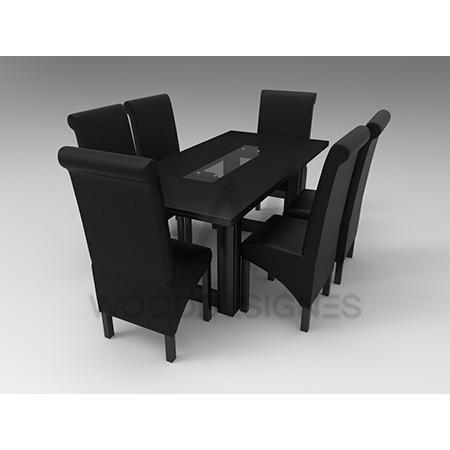 alvar-deluxe-series-6-seater-dining-set-black-663857496084  HomeOfficeGarden HomeOffice Garden | HOG-HomeOfficeGarden | HOG