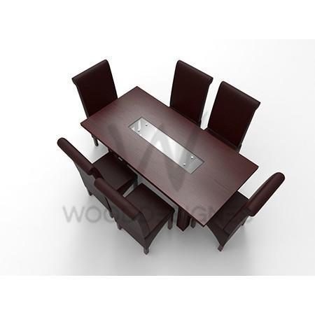 alvar-deluxe-series-6-seater-dining-set-red-brown-663883939860 HomefOficeGarden HomeOffice Garden | HOG-HomeOfficeGarden | HOG 