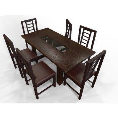 Alvar Series- 6-seater dining set- Dark-Brown HomeOficeGarden HomeOffice Garden | HOG-HomeOfficeGarden | HOG
