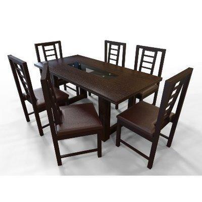 Alvar Series- 6-seater dining set- Dark-Brown HomeOficeGarden HomeOffice Garden | HOG-HomeOfficeGarden | HOG