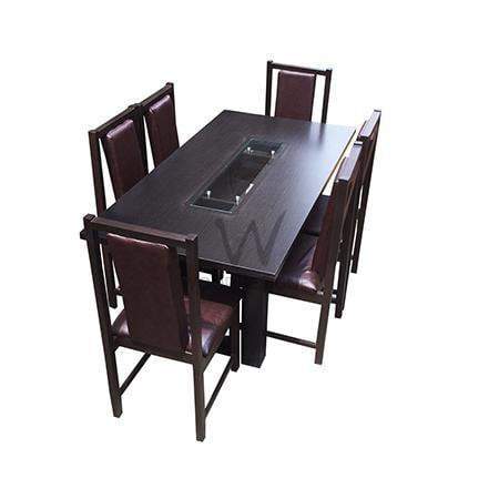 alvar-pad-series-6-seater-dining-set-dark-brown-656533684244  HomeOficeGarden HomeOffice Garden | HOG-HomeOfficeGarden | HOG