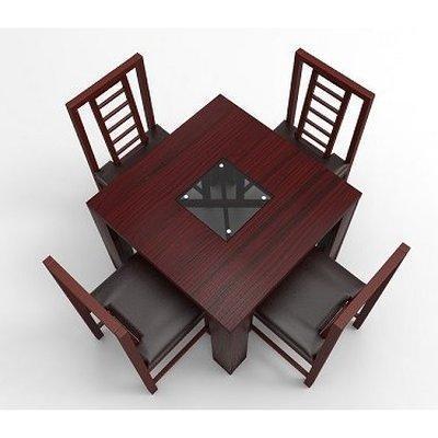 alvar-series-4-seater-dining-set-red-brown-30478862164 HomeOfficeGarden Home Office Garden | HOG-HomeOfficeGarden | HOG 
