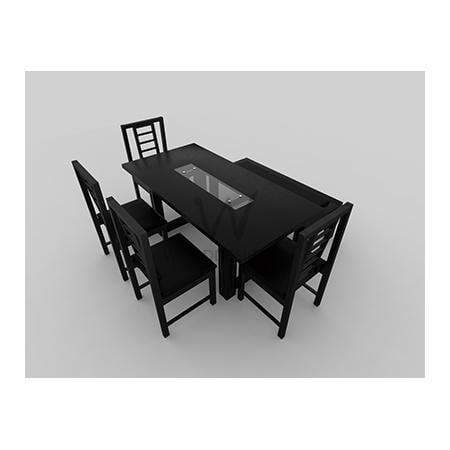 alvar-series-extra-6-seater-dining-set-black-3548826402885 HomeOfficeGarden Home Office Garden | HOG-HomeOfficeGarden | HOG 