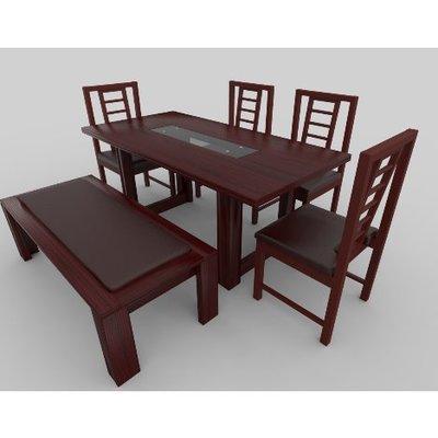 alvar-series-extra-6-seater-dining-set-reddish-brown-30427459348 HomeOfficeGarden Home Office Garden | HOG-HomeOfficeGarden | HOG 