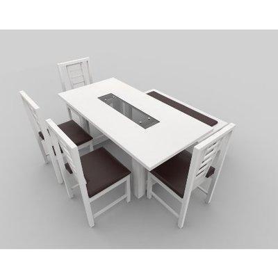 Alvar Series Extra 6 Seater Dining Set - White Home Office Garden | HOG-HomeOfficeGarden | online marketplace