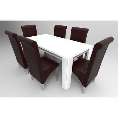 amon-deluxe-series-6-seater-dining-set-white-30432806228 HomeOfficeGarden Home Office Garden | HOG-HomeOfficeGarden | HOG 