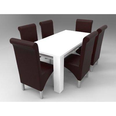 amon-deluxe-series-6-seater-dining-set-white-30432808404 HomeOfficeGarden Home Office Garden | HOG-HomeOfficeGarden | HOG