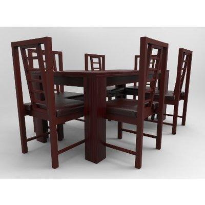 amon-dining-set-6-seater-red-30433291284 HomeOfficeGarden Home Office Garden | HOG-HomeOfficeGarden | HOG