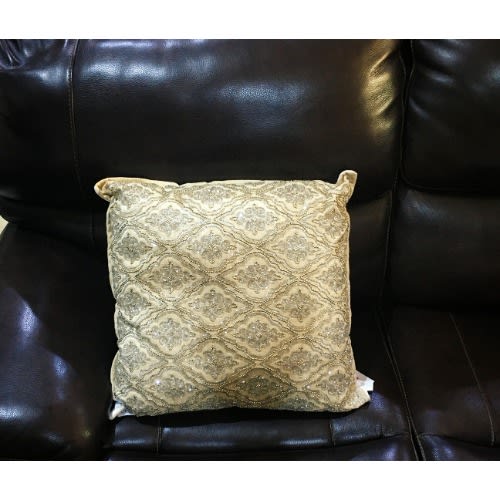 Artistic Accents Decorative Throw Pillow With Beaded Embroidery Home Office Garden | HOG-HomeOfficeGarden | online marketplace