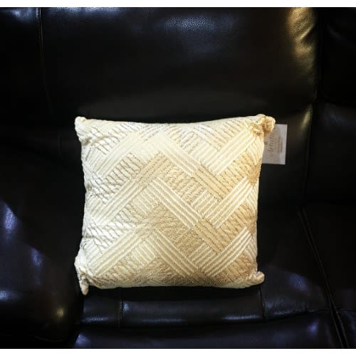 Artistic Accents Square Decorative Throw Pillow With Beaded Embroidery Home Office Garden | HOG-HomeOfficeGarden | online marketplace
