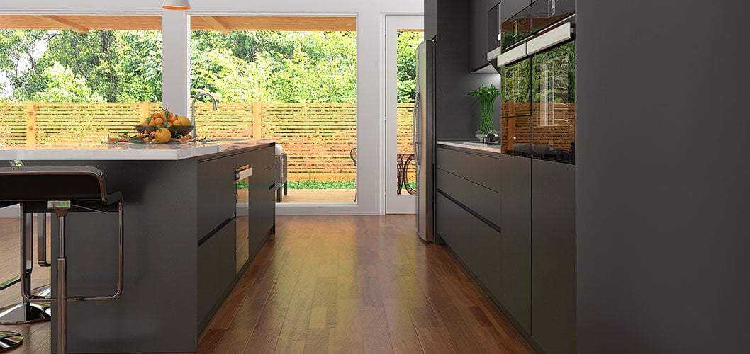 Black Lacquer Kitchen Cabinet with Large Island OP17-L13-Bespoke Home Office Garden | HOG-HomeOfficeGarden | online marketplace