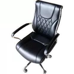 Black Swivel Leather Chair