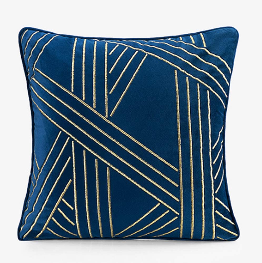 Blue Pattern on Blend Pillow