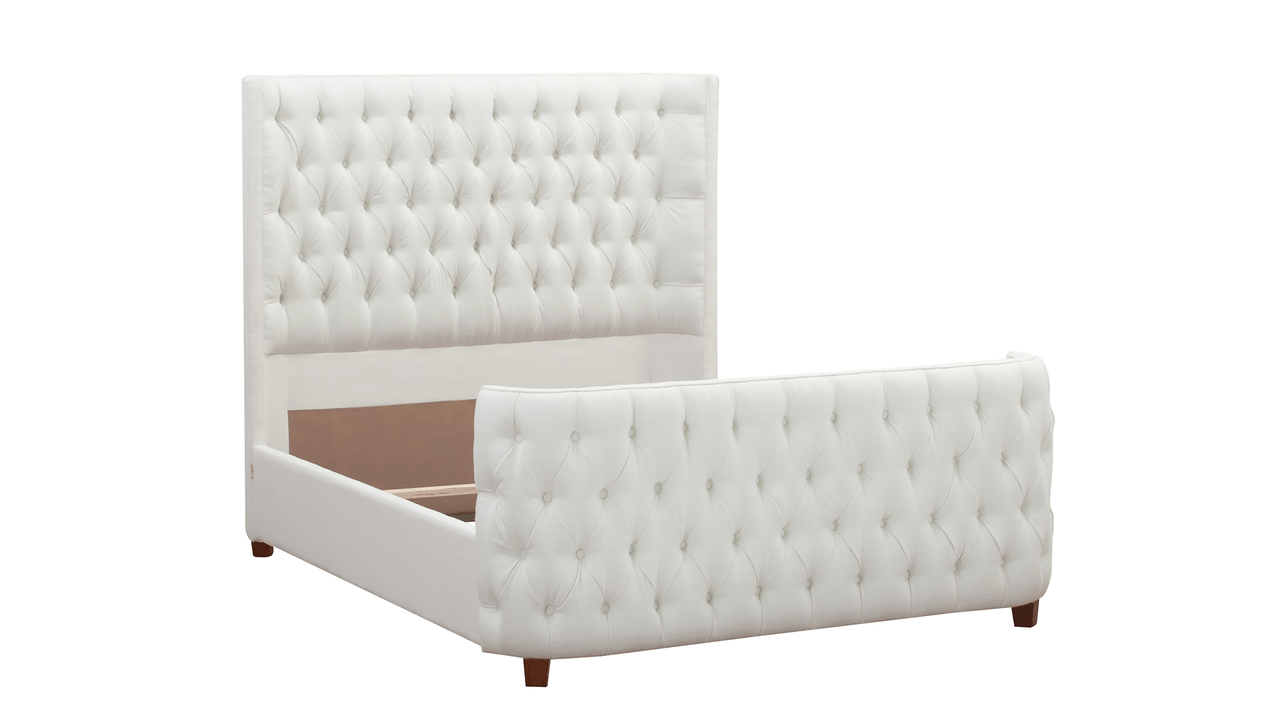 Brooklyn Tufted Bed, Queen, Antique White