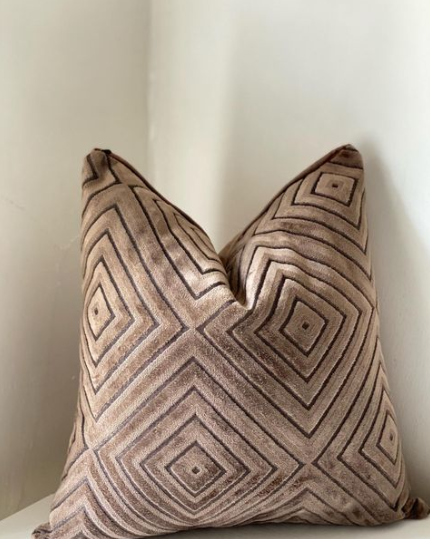 Brown Pattern on Blend Pillow