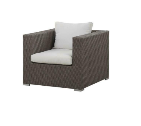 Brown Single Seater Rattan Sofa Set