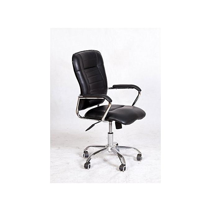 Brown Swivel Leather Chair-BP809