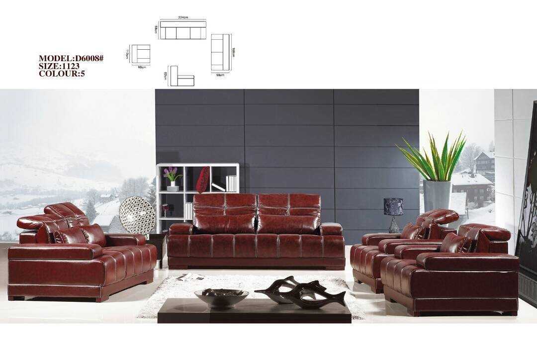 Callucci Leather Sofa Set-D6008