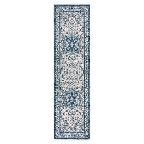 Centenno Collection Runner Herez Blue - 24in x 96in