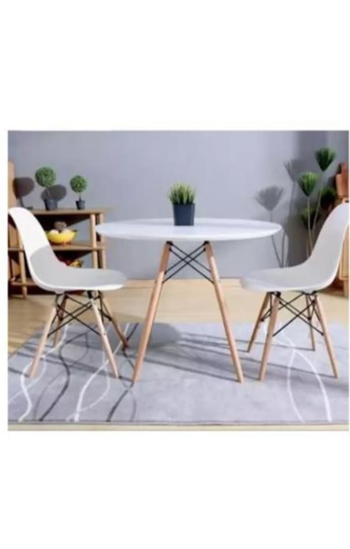 Charles Eames Dining Table and 2 Chair