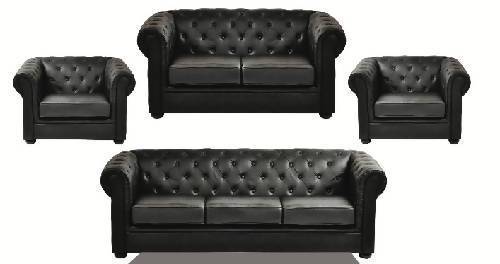 Chesterfield Leather Sofa Set Home Office Garden | HOG-HomeOfficeGarden | HOG-Home.Office.Garden