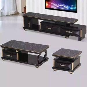 Coffee table and TV stand with side table