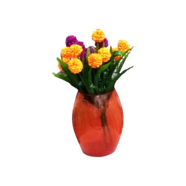 Vase awọ pẹlu Flower