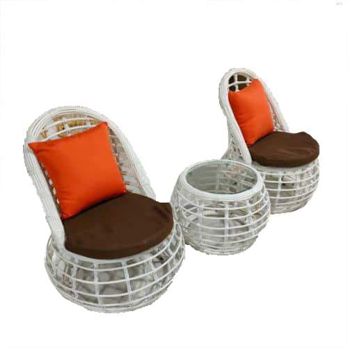 Compact Rattan Outdoor Furniture Set