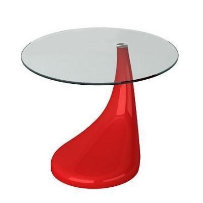 Contemporary Gilasi Kofi Side Table -Plain Top