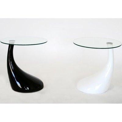 Contemporary Side Table - Black + White