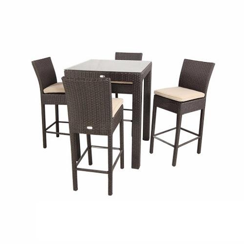 Aiko Outdoor Rattan Bar Table And Chair Set Home Office Garden | HOG-HomeOfficeGarden | online marketplace