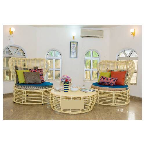 Cream Bakari Chair Set