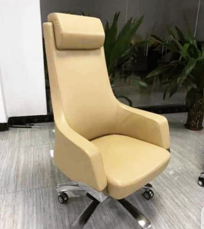 Cream Executive Leather Chair