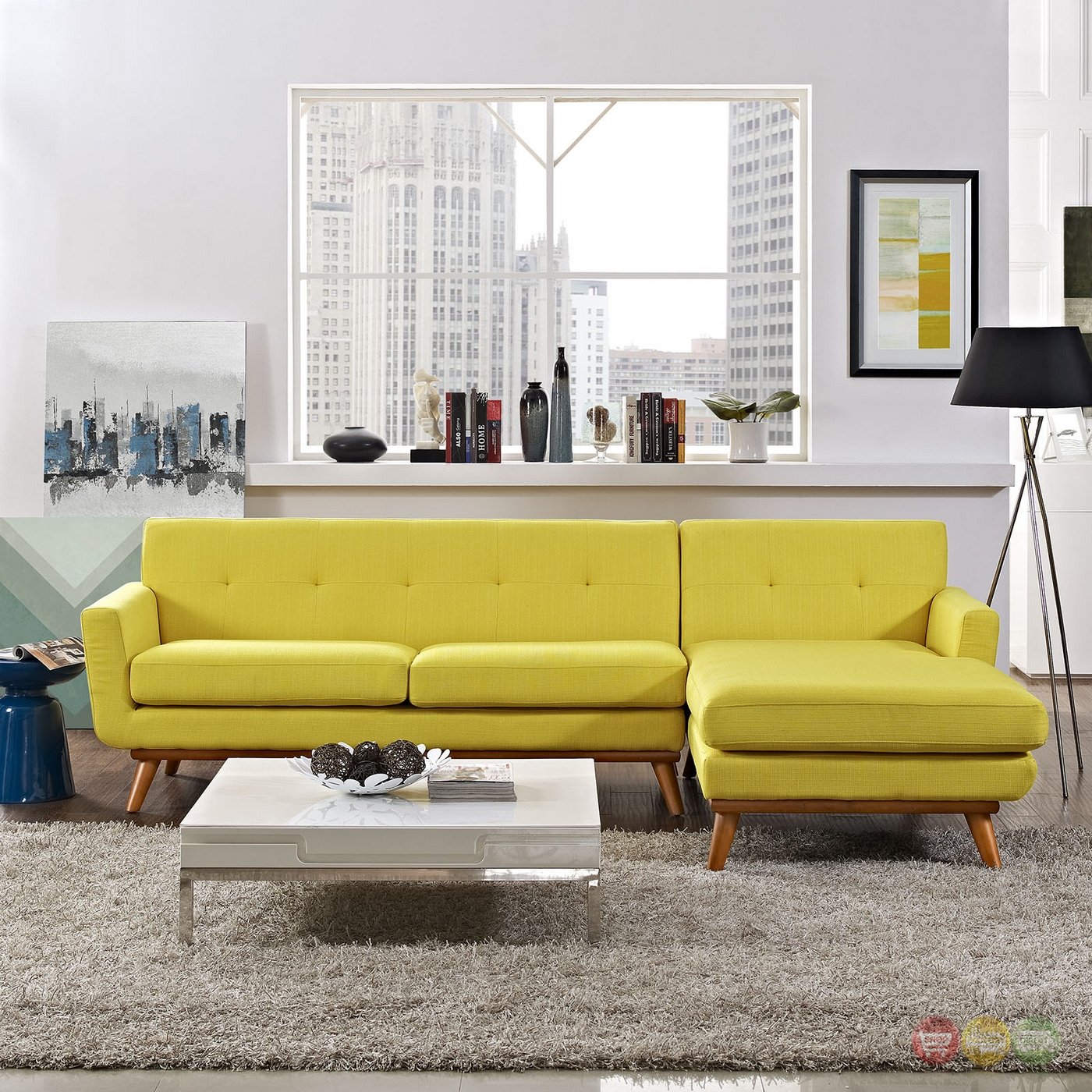 Designer L Shape Fabric Sofa Set Home Office Garden | HOG-HomeOfficeGarden | HOG-Home.Office.Garden