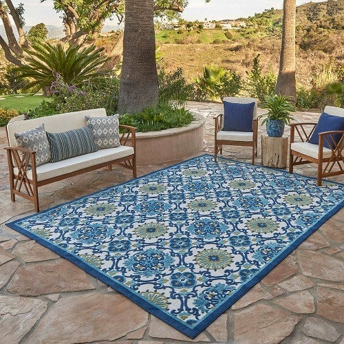 Elements Indoor/outdoor Area Rug - Paros Tile - 7*10