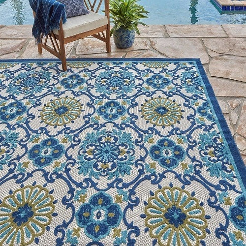 Elements Indoor/outdoor Area Rug - Paros Tile - 7*10