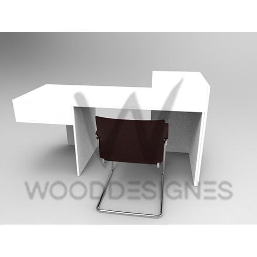 Elsie Series Office Table; White-16425032351841 HomeOfficeGarden Home Office Garden | HOG-HomeOfficeGarden | HOG 