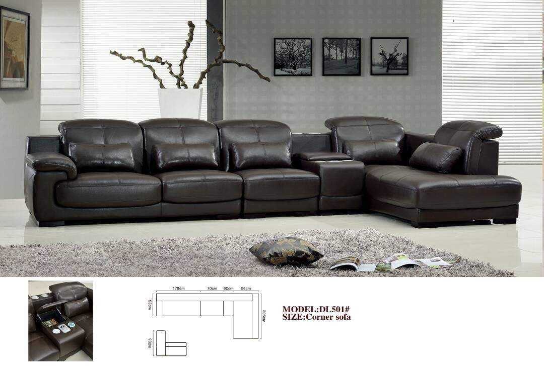 Alessandro Envy Sectional Leather Sofa Set-DL501