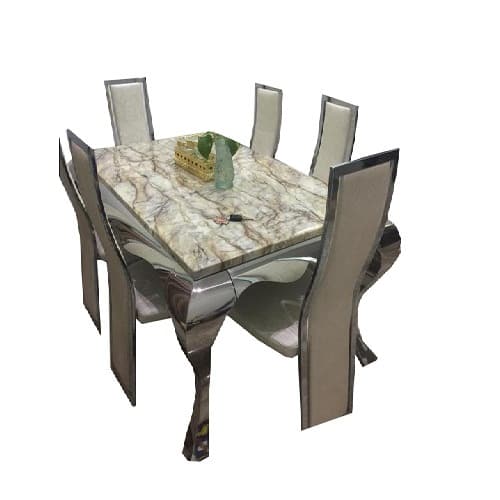 Exclusive Marble Dining With 6 Chairs