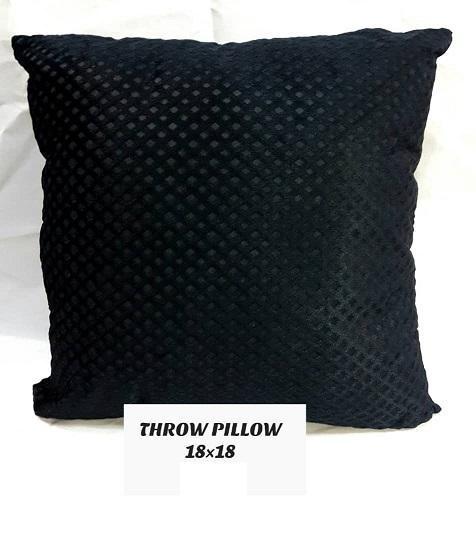 Exotic Throw Pillow-Black