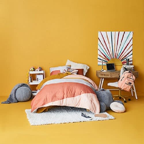 FiDEL Retro Colorblock ''queen'' Complete Bedding Set With Sheets