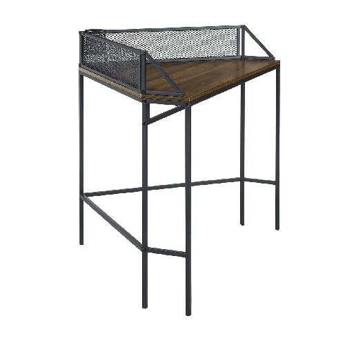 Walker Edison Industrial Corner Desk - Dark Walnut Home Office Garden furniture online marketplace.