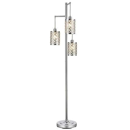 Gisele Crystal 3-light Floor Lamp