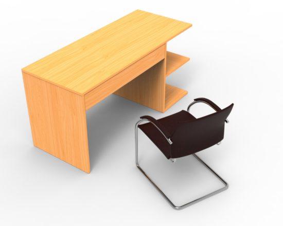 Giselle series office table (Golden-brown- 30106068222144 HomeOfficeGarden Home Office Garden | HOG-HomeOfficeGarden | HOG